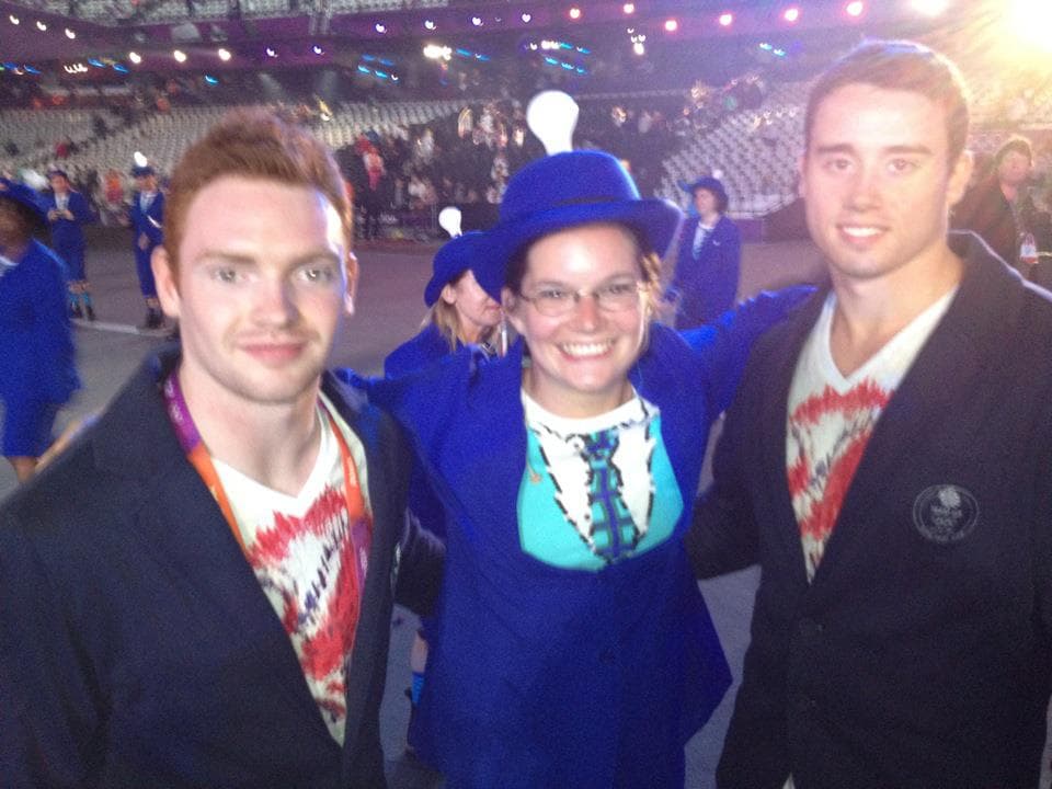 With Olympic bronze medalists Danny Purvis and Kristian Thomas