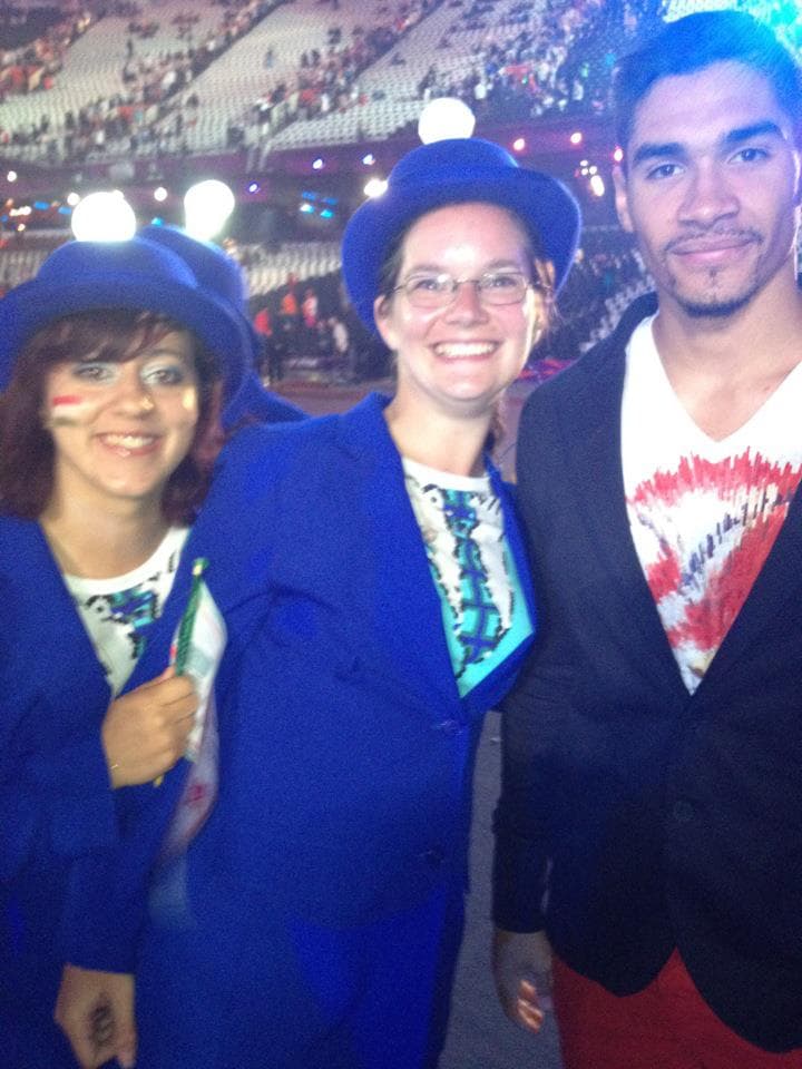 With Olympic bronze medalist Louis Smith